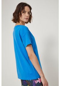medicine - Medicine t-shirt bawełniany. Kolor: niebieski. Materiał: bawełna. Długość rękawa: krótki rękaw. Długość: krótkie. Wzór: gładki #6