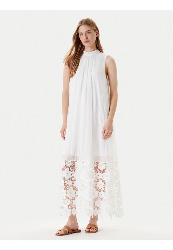 YAS Sukienka letnia Twigsy 26037703 Biały Relaxed Fit. Kolor: biały. Materiał: lyocell. Sezon: lato