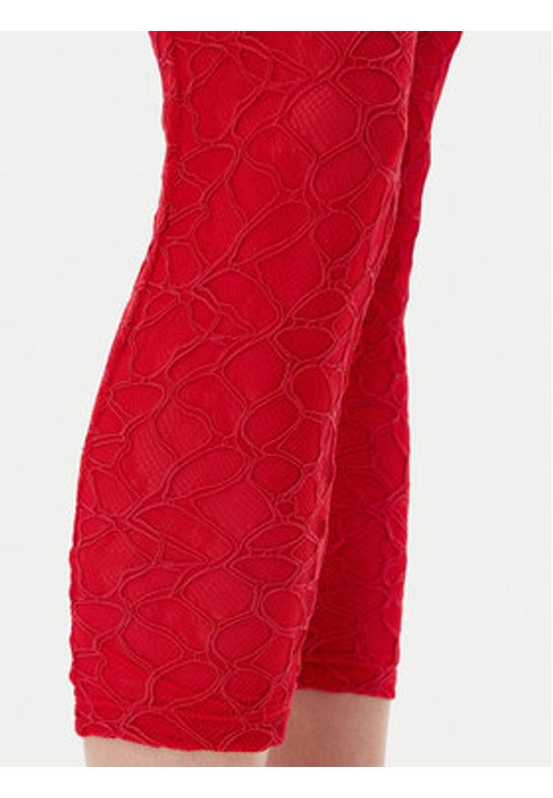 Pinko - PINKO Spodnie materiałowe 105226 A2M5 Czerwony Slim Fit. Kolor: czerwony. Materiał: syntetyk