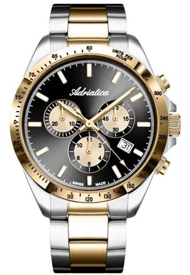 Zegarek Adriatica Zegarek męski Adriatica A1053.2114CH srebrny. Kolor: srebrny