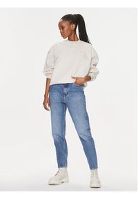 Calvin Klein Jeans Bluza Chenille J20J221729 Écru Regular Fit. Materiał: syntetyk