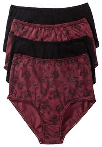 bonprix - Figi z wysoką talią z bawełny organicznej (4 pary). Kolor: czarny. Materiał: bawełna #1