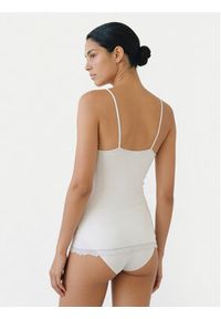 YSABEL MORA - Ysabel Mora Podkoszulek 19459 Kremowy Slim Fit. Kolor: kremowy. Materiał: wiskoza #2