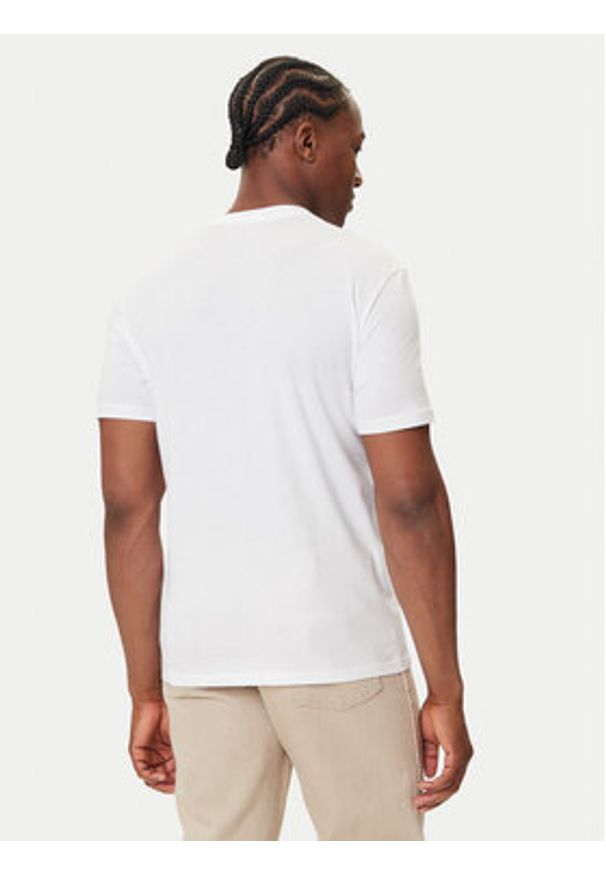Calvin Klein Jeans T-Shirt Gradient Monogram LV04RC859G Biały Regular Fit. Kolor: biały. Materiał: bawełna. Wzór: gradientowy