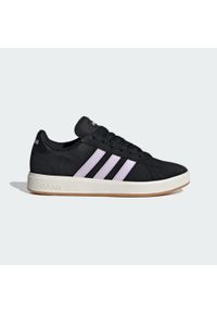 Adidas - Buty Grand Court Base 00s. Kolor: biały, czarny, różowy, wielokolorowy, fioletowy. Sport: turystyka piesza #1