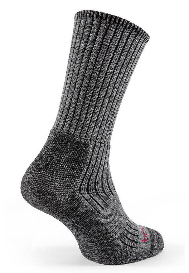BRIDGEDALE - Męskie skarpety trekkingowe Bridgedale Midweight Merino Comfort Charcoral. Kolor: szary. Sport: turystyka piesza