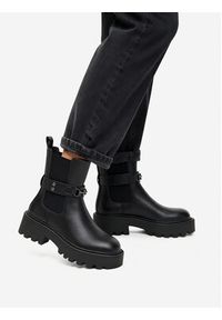 Nine West Sztyblety CEO-KAMILA-01 Czarny. Kolor: czarny. Materiał: materiał #2