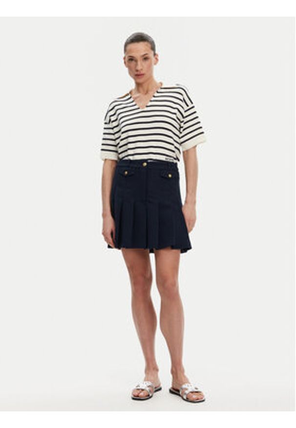 TOMMY HILFIGER - Tommy Hilfiger Sweter WW0WW45400 Beżowy Regular Fit. Kolor: beżowy. Materiał: bawełna