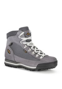 Aku - Buty trekkingowe damskie AKU Ultra Light Micro GTX. Kolor: szary, wielokolorowy, brązowy. Materiał: skóra. Styl: sportowy