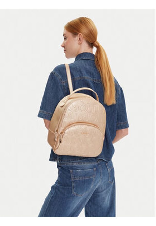 Liu Jo Plecak Ecs M Bacpack AF5157 E0538 Złoty. Kolor: złoty. Materiał: skóra