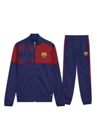 Dres piłkarski dziecięcy FC Barcelona 21/22. Kolor: niebieski. Materiał: dresówka #1