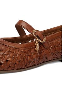 U.S. Polo Assn. Baleriny EO-LARISA001W/6L1 Brązowy jasny. Kolor: brązowy. Materiał: skóra #7
