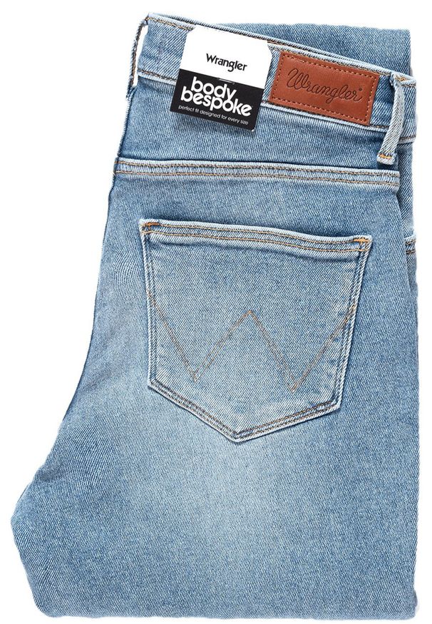 Wrangler - WRANGLER HIGH SKINNY BLUE POWDER W27HFS15L 112128076. Stan: podwyższony