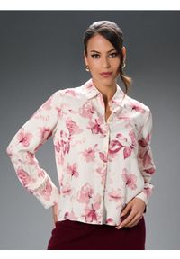 Sinsay - Wiskozowa koszula regular fit w kwiaty - wielobarwny. Materiał: wiskoza. Wzór: kwiaty