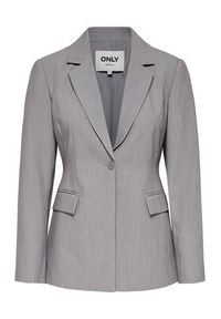 only - ONLY Marynarka Raven 15357457 Szary Slim Fit. Kolor: szary. Materiał: syntetyk #3