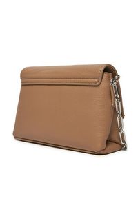 Calvin Klein Torebka Ck Plaque Sm Crossbody W/Chain K60K612785 Brązowy. Kolor: brązowy. Materiał: skórzane #4