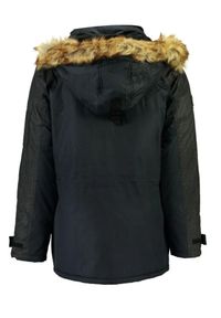 Kurtka zimowa męska Geographical Norway Burne. Kolor: niebieski. Materiał: poliester. Sezon: zima. Sport: turystyka piesza