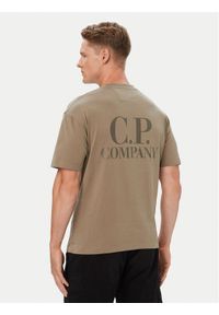 C.P. Company T-Shirt 21CMTS135A005100W Beżowy Regular Fit. Kolor: beżowy. Materiał: bawełna #1