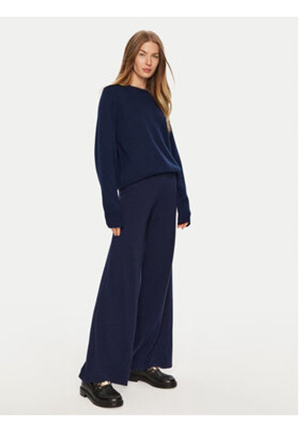 Kontatto Spodnie materiałowe AI2025 Granatowy Relaxed Fit. Kolor: niebieski. Materiał: syntetyk