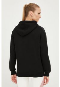 Guess bluza damska kolor czarny z kapturem z aplikacją. Typ kołnierza: kaptur. Kolor: czarny. Materiał: materiał, dzianina, wiskoza. Wzór: aplikacja #3