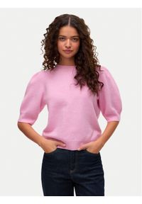 Vero Moda Sweter Doffy 10278313 Różowy Regular Fit. Kolor: różowy. Materiał: syntetyk #1