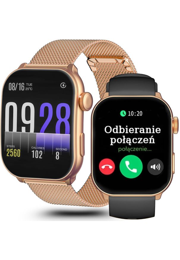 Gravity - Zegarek SMARTWATCH GRAVITY GT28-5 RG/RG/BK. Rodzaj zegarka: smartwatch