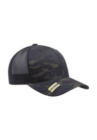 FLEXFIT - Czapka Z Daszkiem Camo Mesh Trucker Cap. Kolor: brązowy, zielony, wielokolorowy. Materiał: mesh