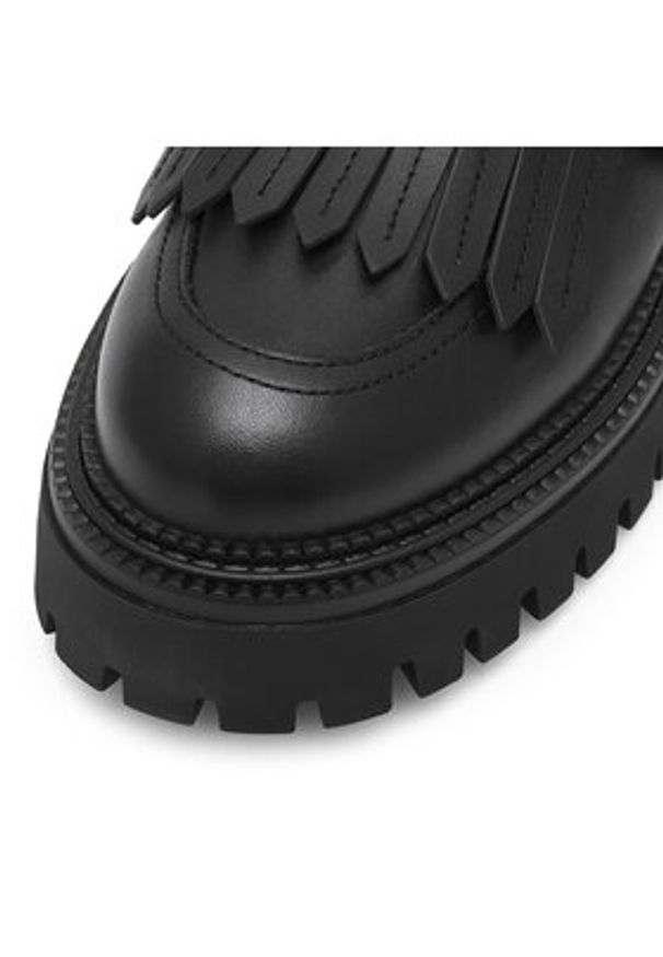 Badura Loafersy DEBORAH-24SS200 Czarny. Kolor: czarny. Materiał: skóra