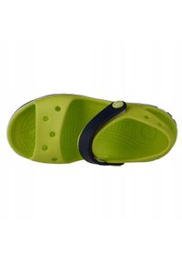 Sandały Crocs Crocband Sandal Kids 12856-3TX zielone. Kolor: zielony. Materiał: materiał, syntetyk. Sezon: lato #4
