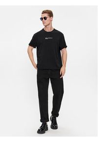Karl Lagerfeld Jeans T-Shirt 240D1708 Czarny Relaxed Fit. Kolor: czarny. Materiał: bawełna #3