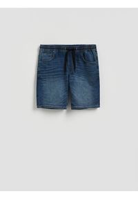 Reserved - Jeansowe szorty jogger - indigo jeans. Materiał: jeans