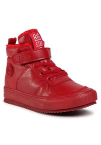 BIG STAR SHOES - Big Star Shoes Sneakersy GG374042 Czerwony. Kolor: czerwony. Materiał: skóra