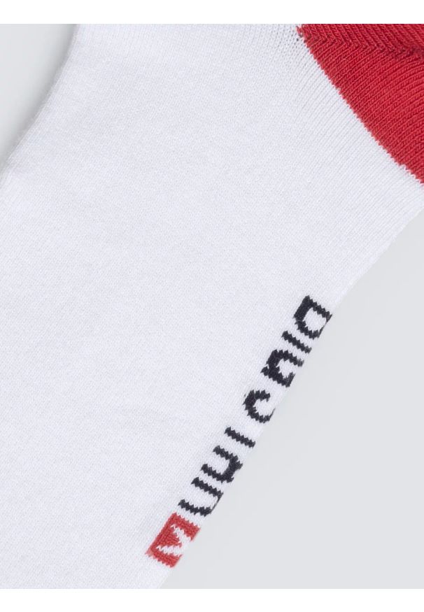 Big-Star - Stopki bawełniane czerwono-białe Filixos 603. Kolor: czerwony. Materiał: bawełna