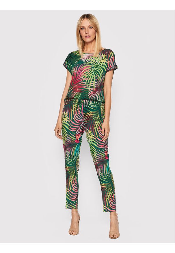 Tatuum Kombinezon Agaja T2209.076 Zielony Regular Fit. Kolor: zielony. Materiał: wiskoza