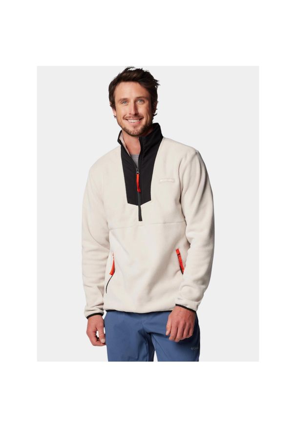 columbia - Bluza Polarowa Męska Columbia Sequoia Grove HZ. Typ kołnierza: polo. Kolor: czarny, wielokolorowy, beżowy. Materiał: polar. Sport: turystyka piesza