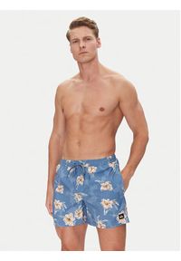 Quiksilver Szorty kąpielowe Everyday Straight Volley 15 EQYJV04121 Niebieski Regular Fit. Kolor: niebieski. Materiał: syntetyk