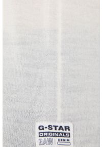 G-Star RAW - G-Star Raw Sweter wełniany D20495.B692 kolor biały z półgolfem. Okazja: na co dzień. Kolor: beżowy. Materiał: wełna. Styl: casual #6