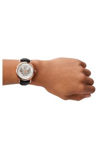 Emporio Armani zegarek męski kolor złoty. Kolor: złoty. Materiał: skóra, materiał #4