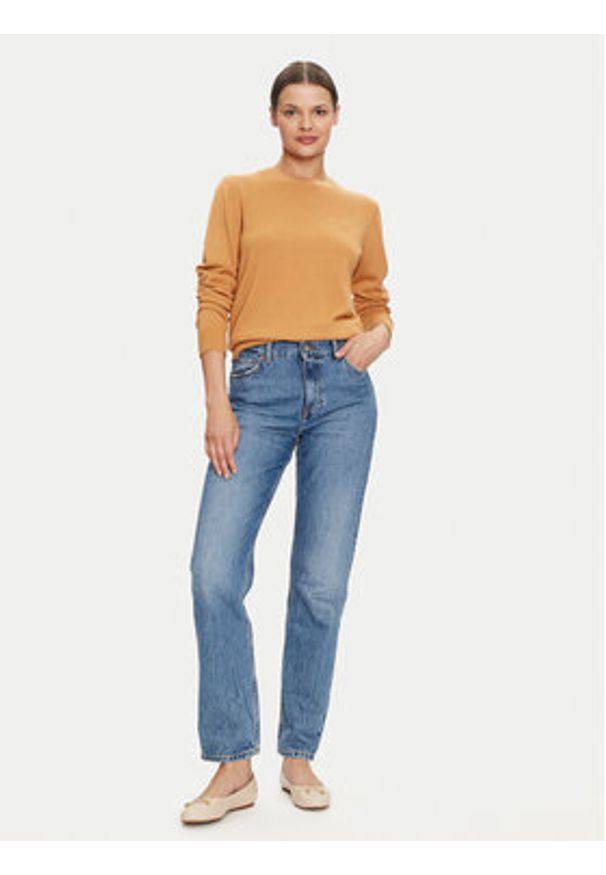 Armani Exchange Sweter 6DYM1J YME3Z 1788 Pomarańczowy Regular Fit. Kolor: pomarańczowy. Materiał: syntetyk