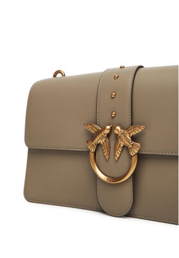 Pinko - PINKO Torebka Love One Classic ST.CL Al 25-26 PLTT 105857 A0F1 Szary. Kolor: szary. Materiał: skórzane