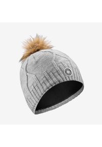 WEDZE - Czapka narciarska dla dorosłych Wedze Torsade. Kolor: szary. Materiał: poliester, wełna, materiał, akryl, elastan. Sezon: zima. Styl: sportowy #1