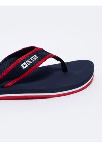 Big-Star - Japonki męskie granatowe NN174623 403. Okazja: na co dzień, na plażę. Kolor: niebieski. Materiał: materiał. Sezon: lato. Styl: casual #5