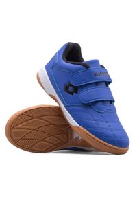 Buty halowe dla dzieci LOTTO PACER K. Kolor: wielokolorowy, niebieski, czarny. Materiał: materiał, syntetyk