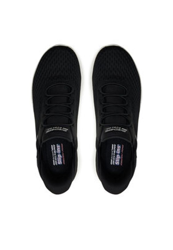 skechers - Skechers Sneakersy Bobs Squad Chaos-In Color 117504/BLK Czarny. Kolor: czarny. Materiał: materiał, mesh