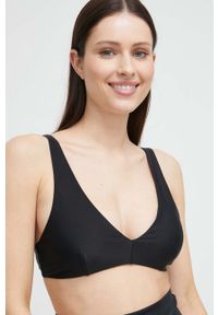 Puma biustonosz kąpielowy kolor czarny lekko usztywniona miseczka. Kolor: czarny. Materiał: skóra, materiał #3