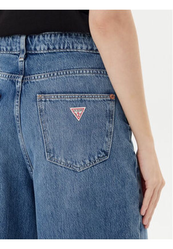 Guess Jeansy W5YA2G D5QKB Niebieski Wide Leg. Kolor: niebieski