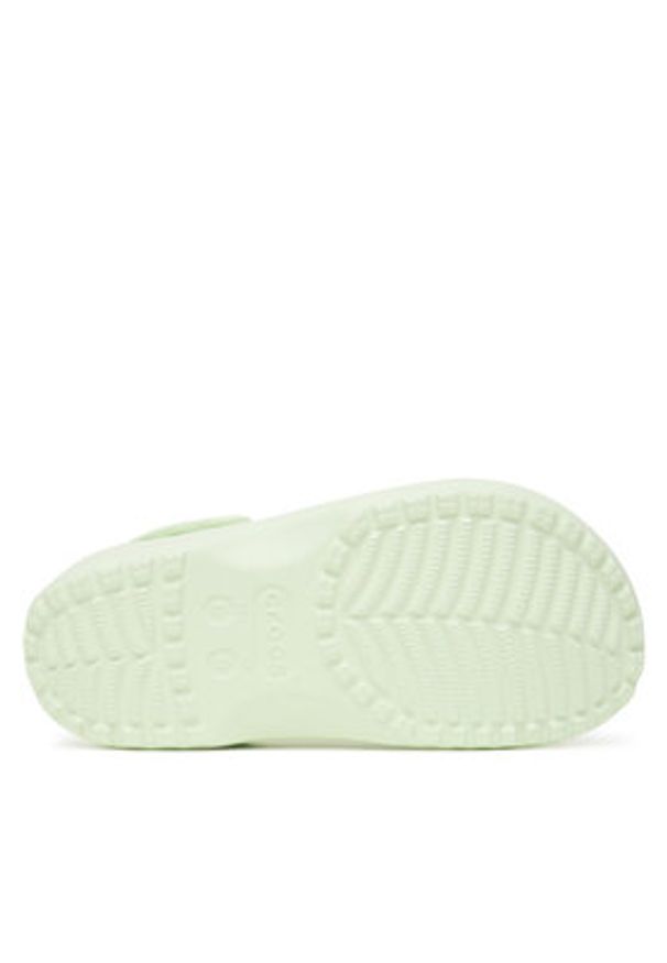Crocs Klapki Classic Floral Cut-Out Clog 210927 Zielony. Kolor: zielony