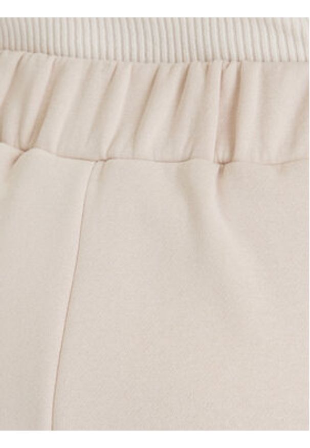 Vero Moda Spodnie dresowe Daisy 10338102 Beżowy Wide Leg. Kolor: beżowy. Materiał: syntetyk, bawełna