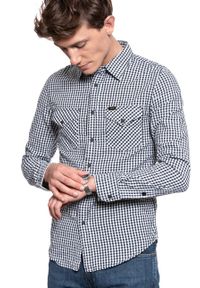 Lee - LEE WESTERN SHIRT MĘSKA KOSZULA W KRATĘ BLACK L644NL01. Kolor: czarny. Wzór: kratka #9