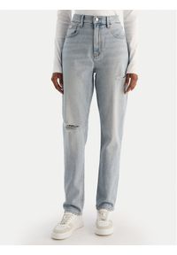 Calvin Klein Jeans Jeansy New Mom Jean Bowery Destroyed LV047D722G Niebieski Mom Fit. Kolor: niebieski. Materiał: bawełna #1